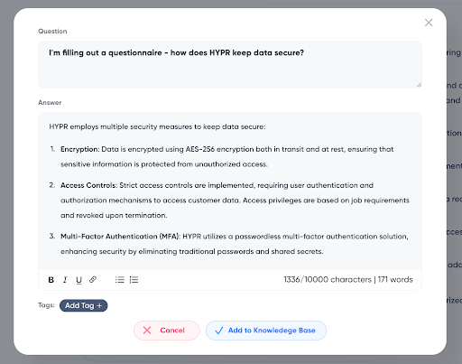 1up Improve Answer Modal