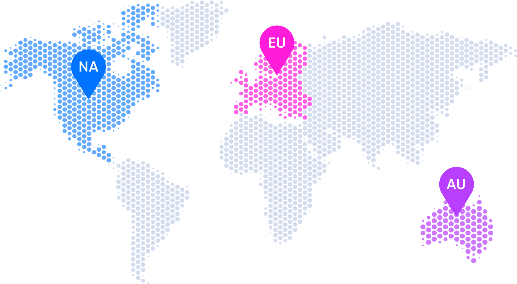 1up is Hosted on AWS in North America, Europe, and Australia
