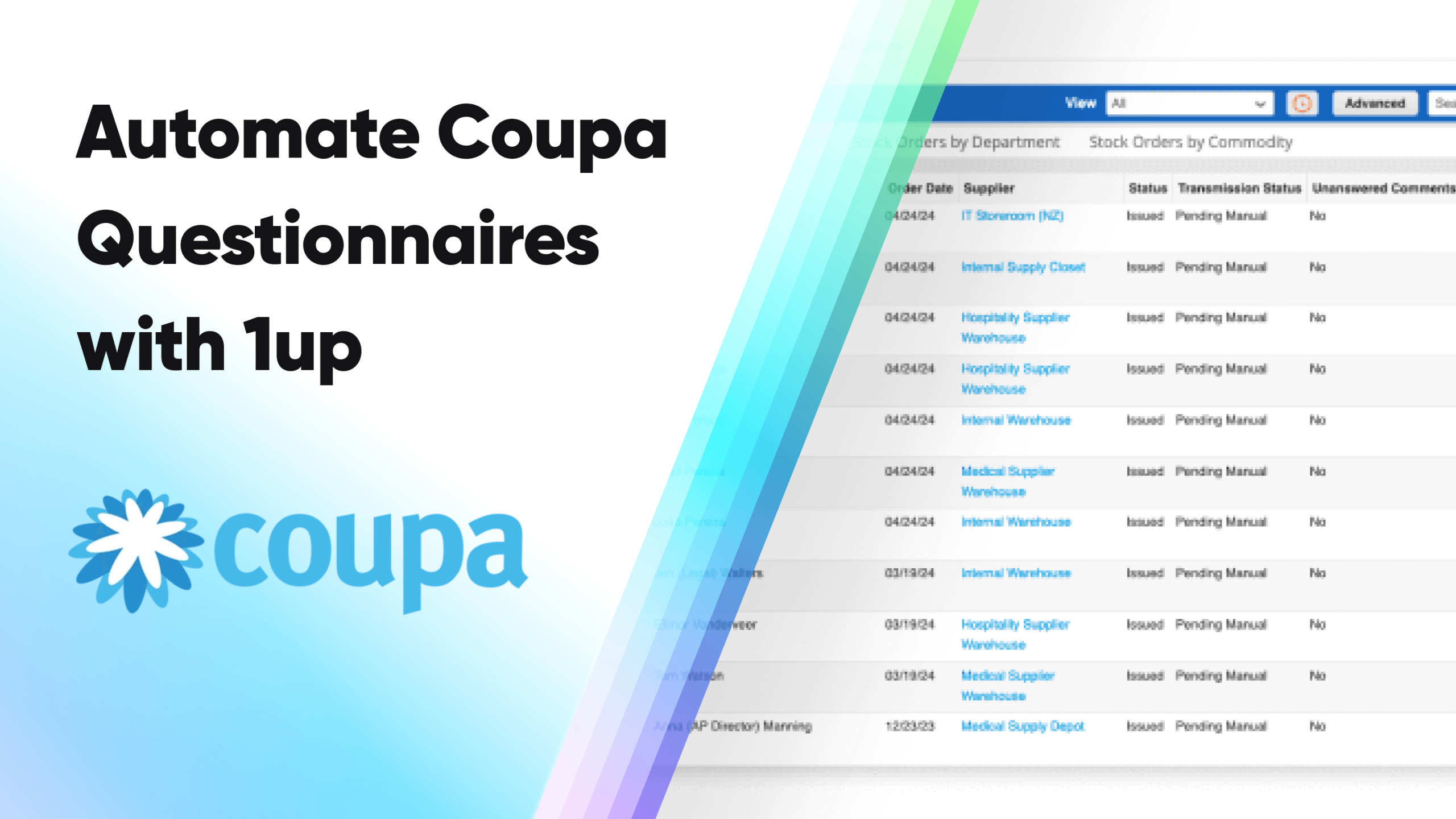 Automate Coupa Questionnaires with 1up