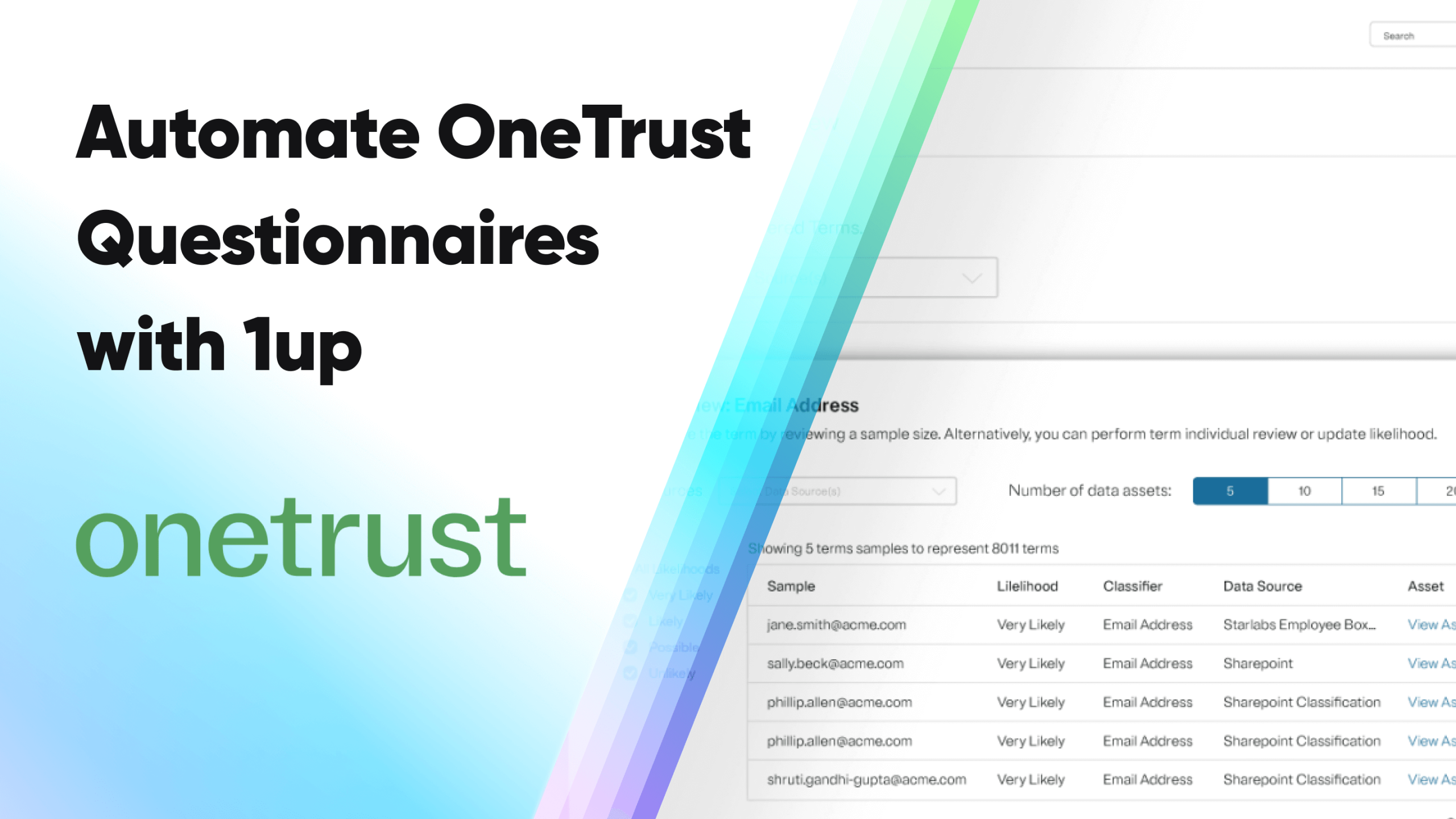 Automate OneTrust Questionnaires with 1up