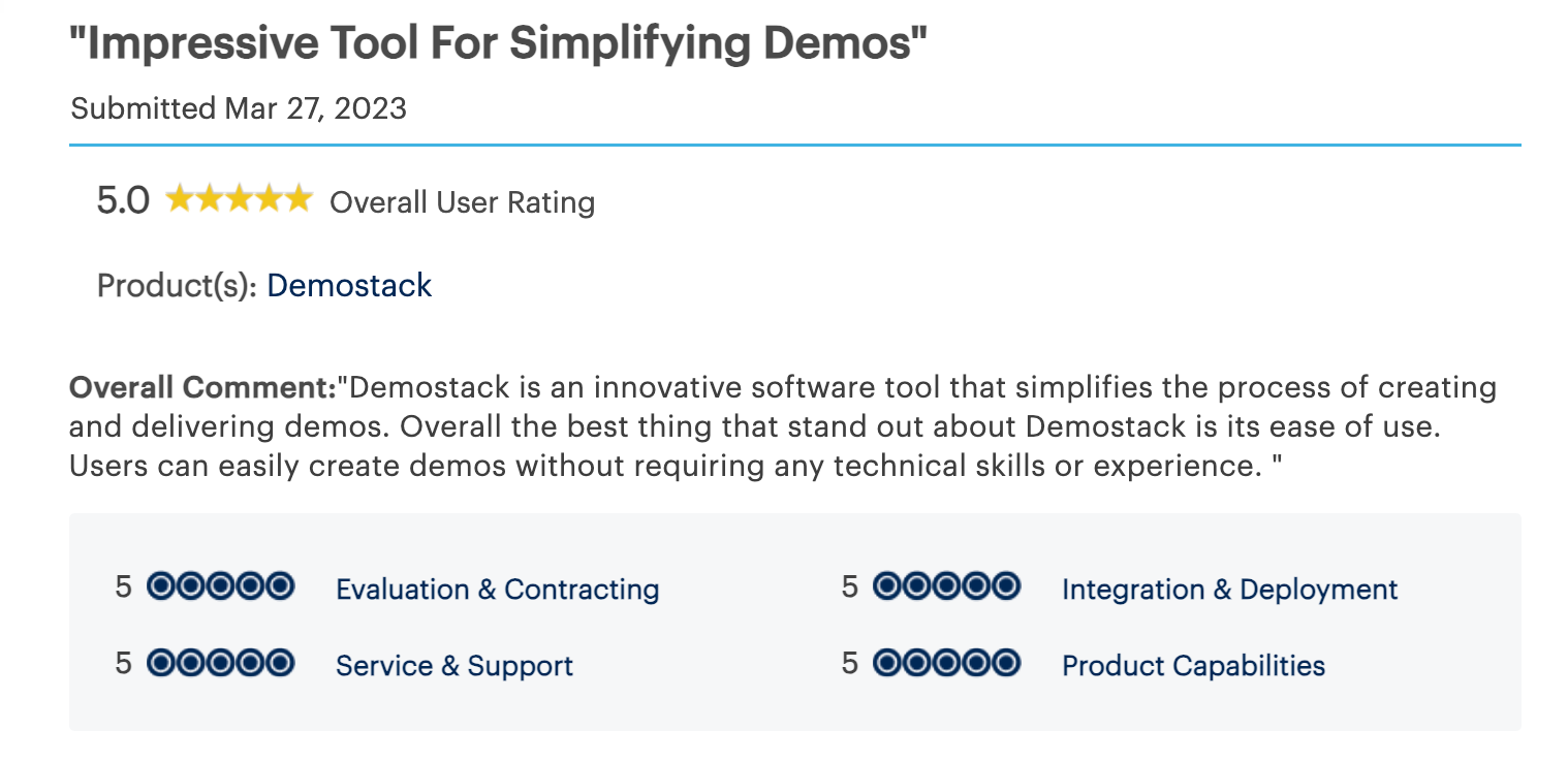Demostack Gartner Quote