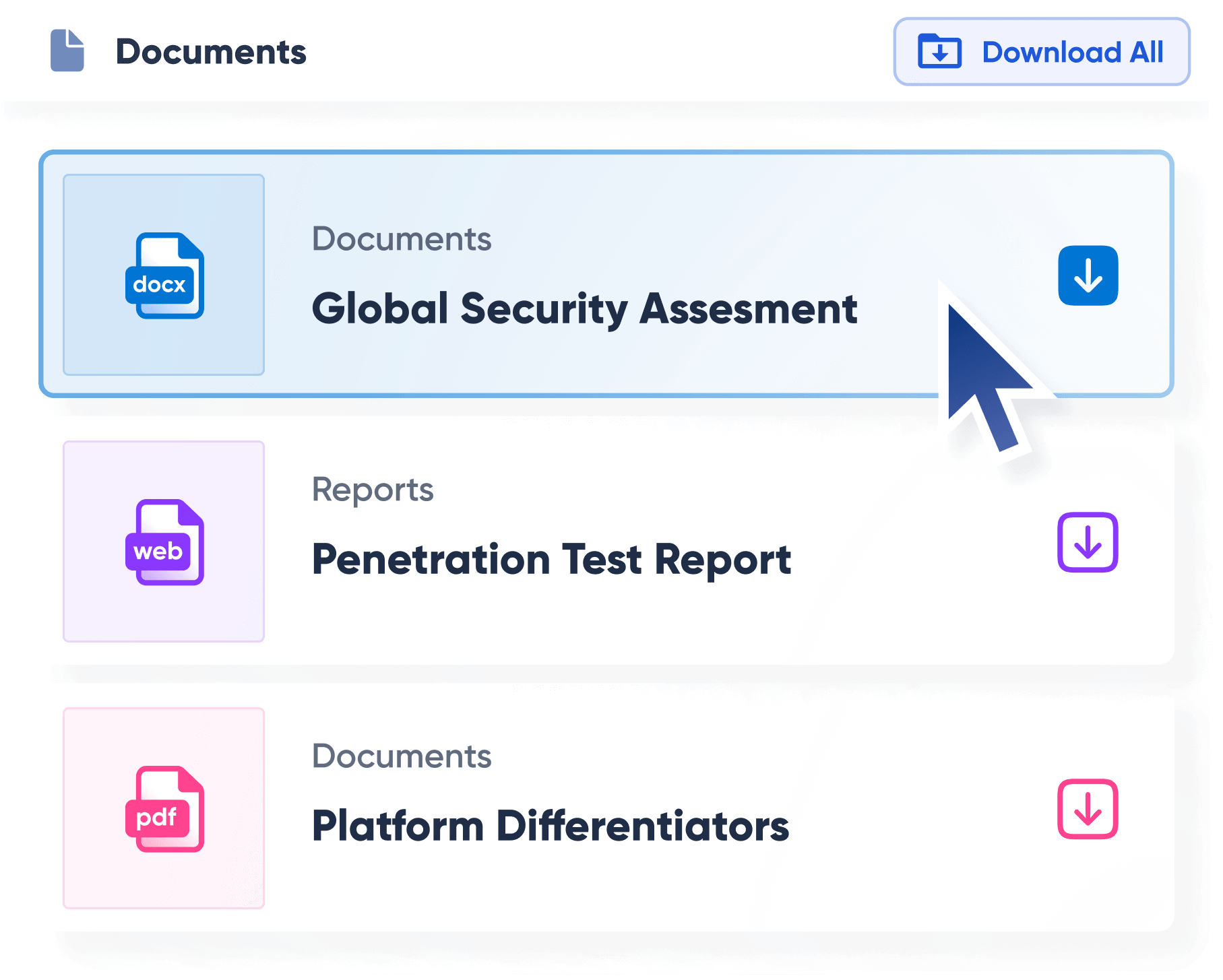 Share public and private docs needed to seal the deal