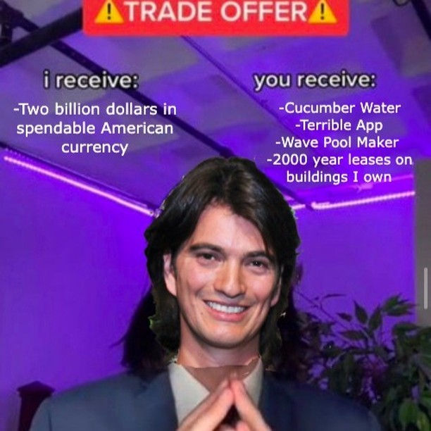 Adam Neumann Trade Offer