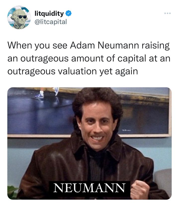Adam neumann raises money
