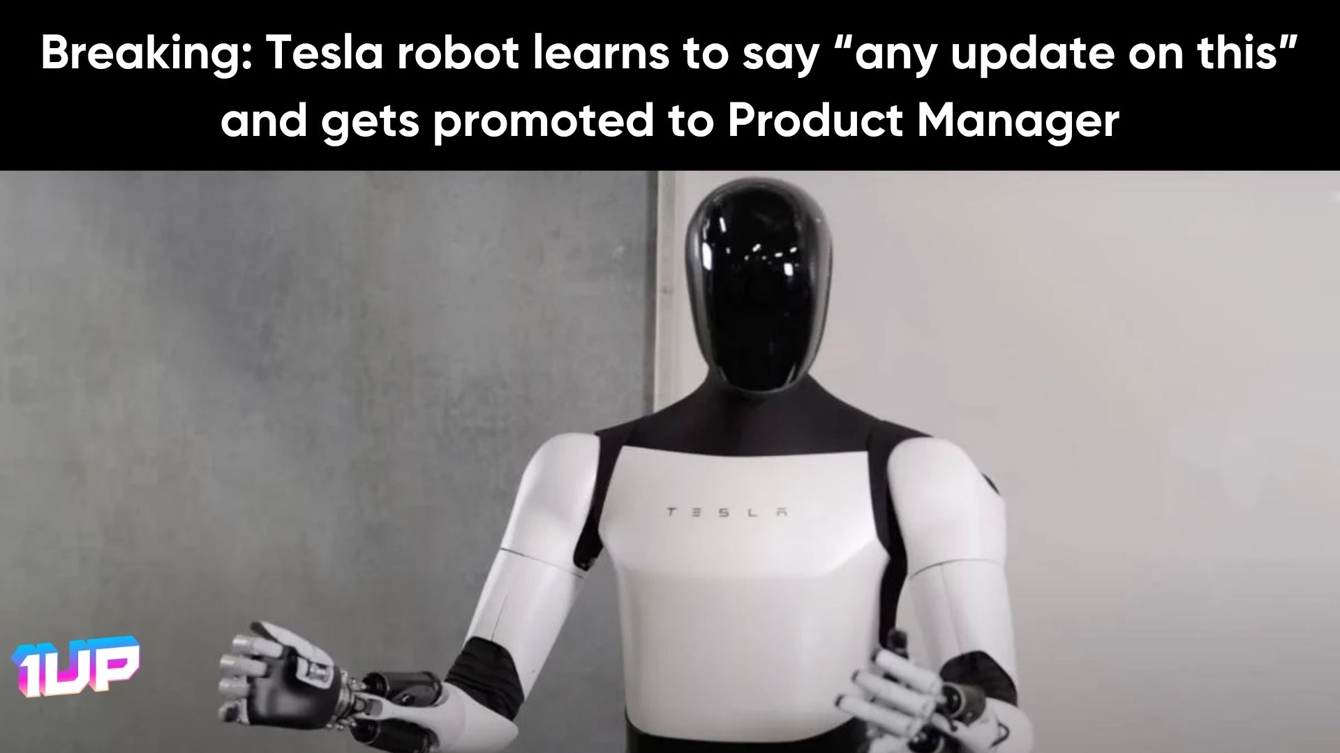 tesla robot product manager meme