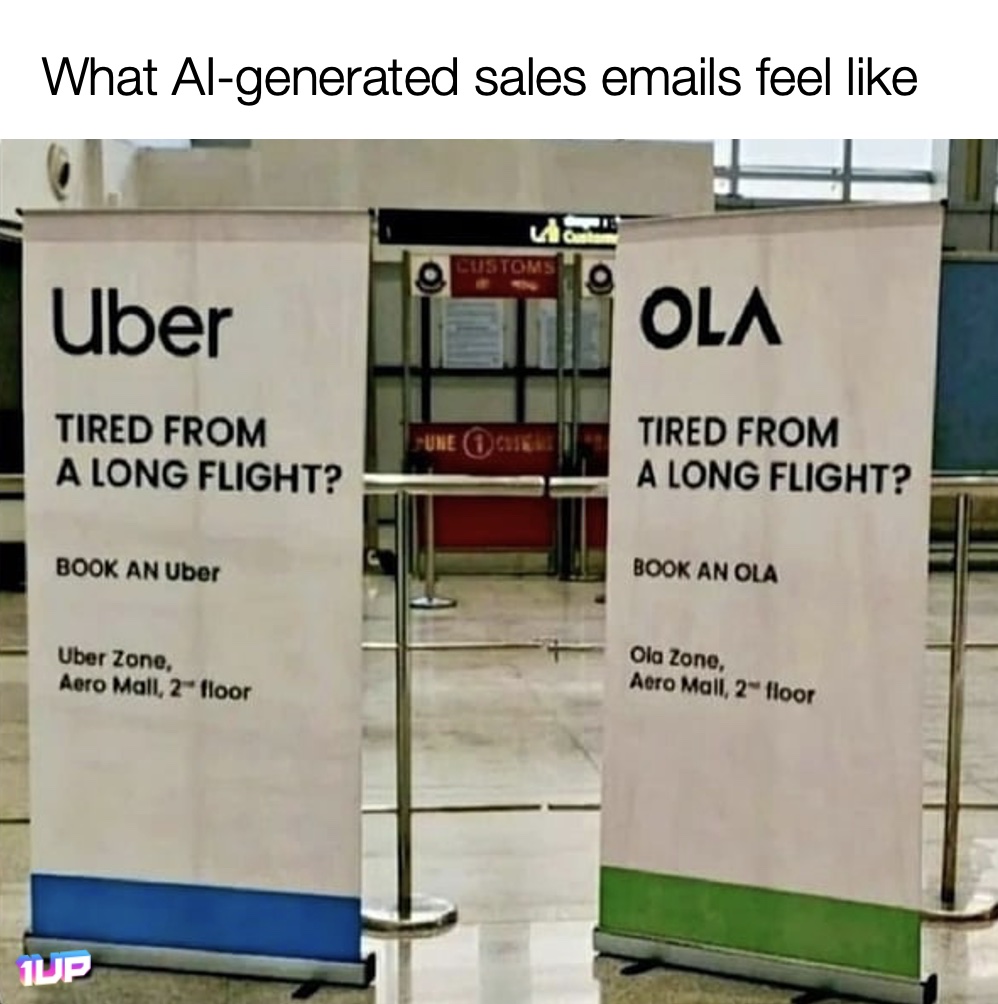 AI Generated Sales Emails Meme