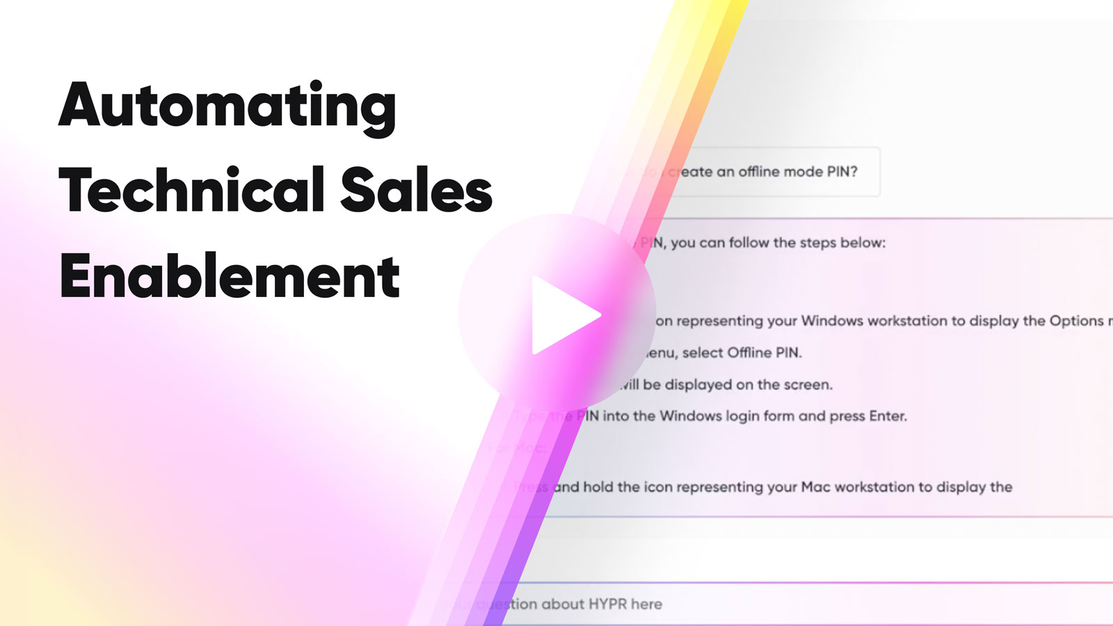 How to Automate Technical Sales Questions