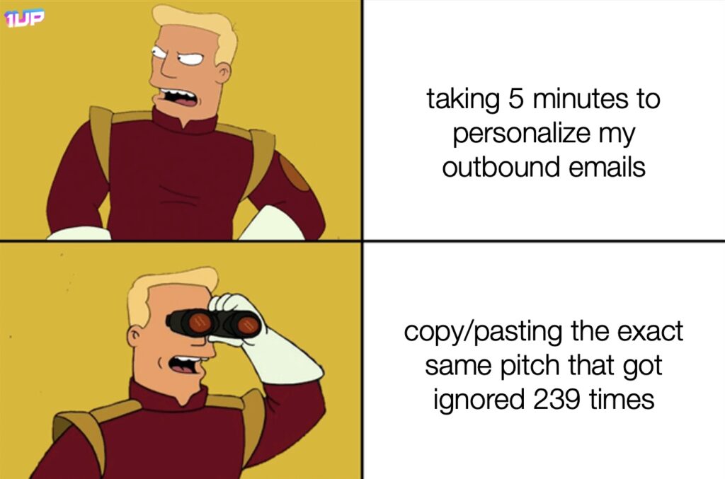 Cold Outbound Sales Pitch Meme