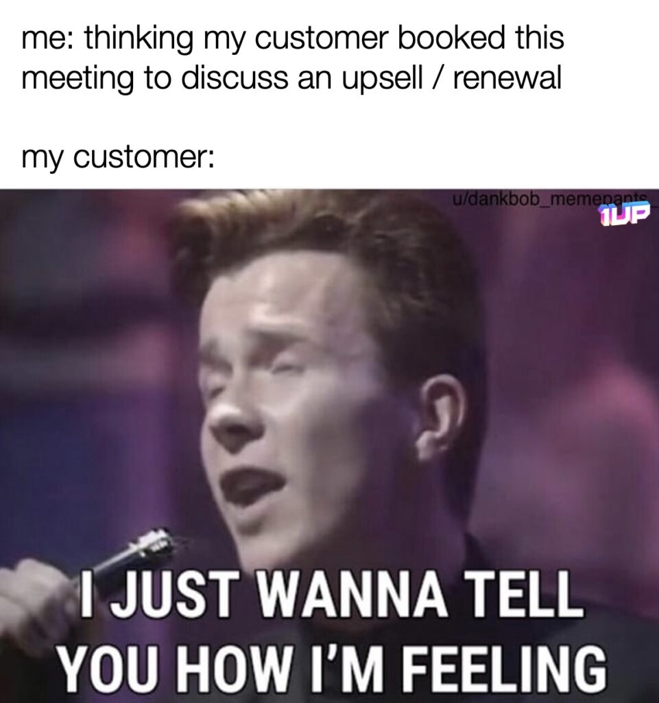 Customer Upsell Meme