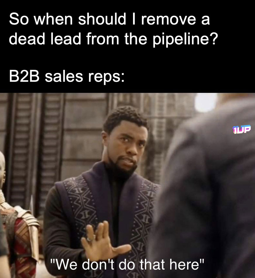 Dead Sales Lead Meme