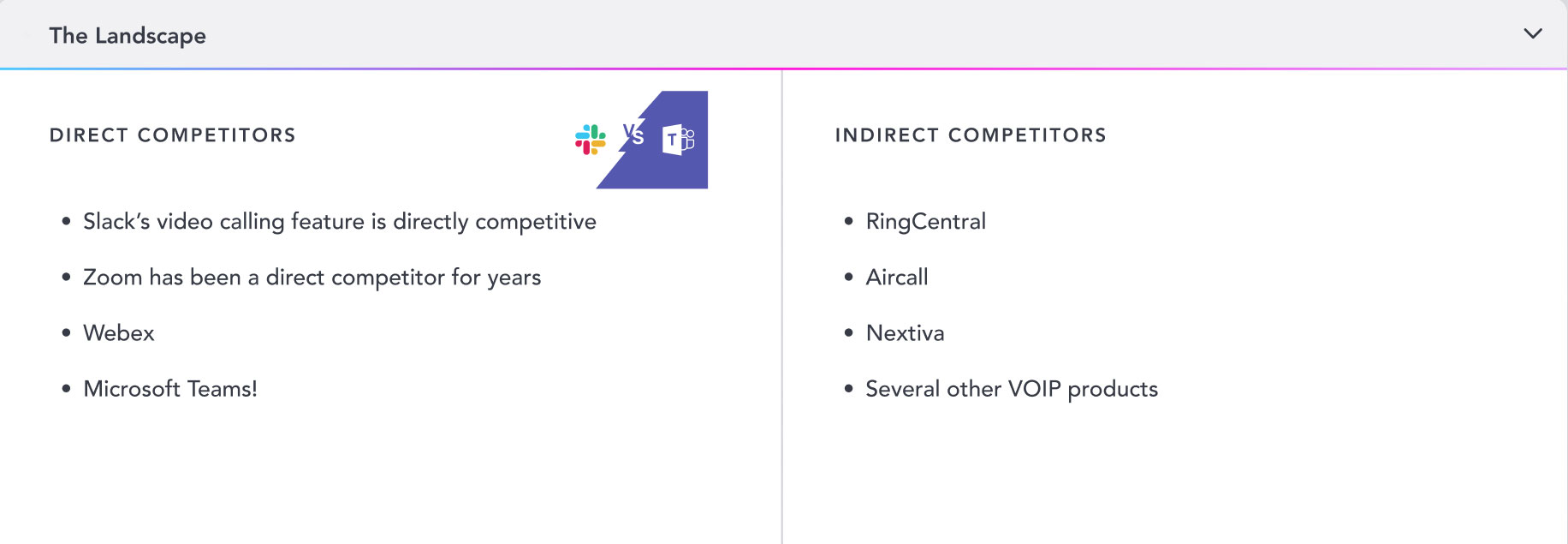 Direct vs Indirect Competitors