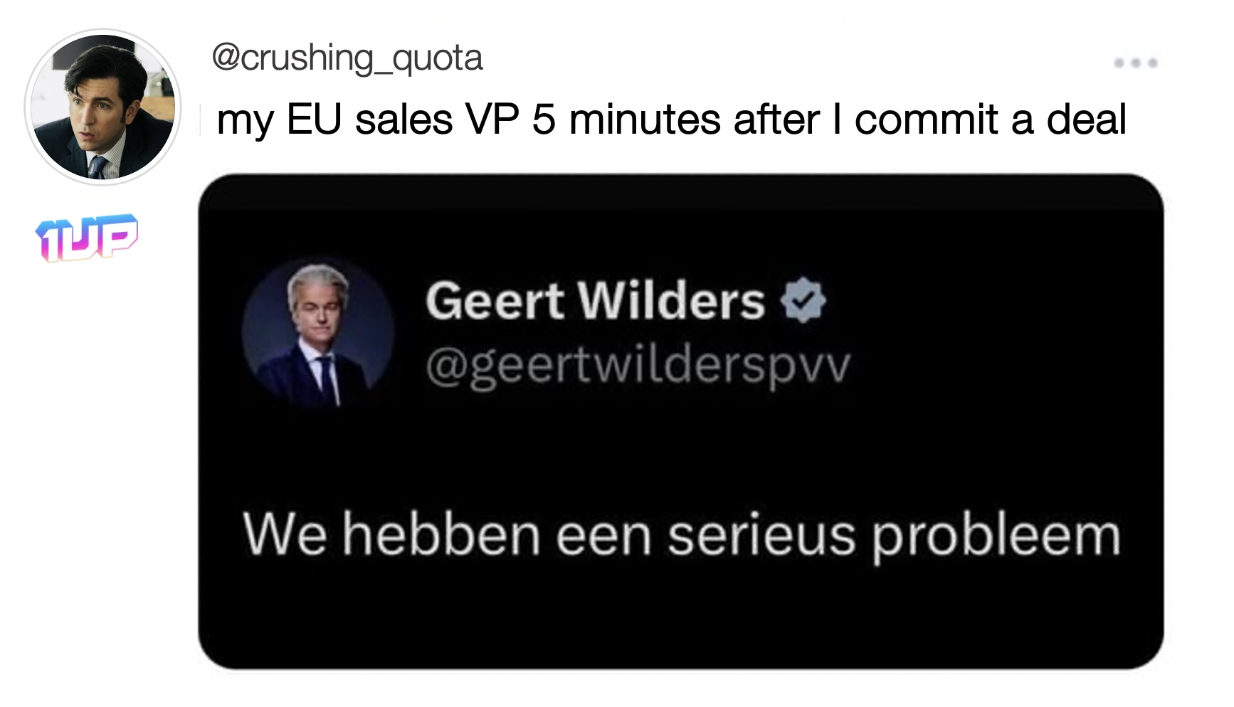 Europe Sales VP Meme
