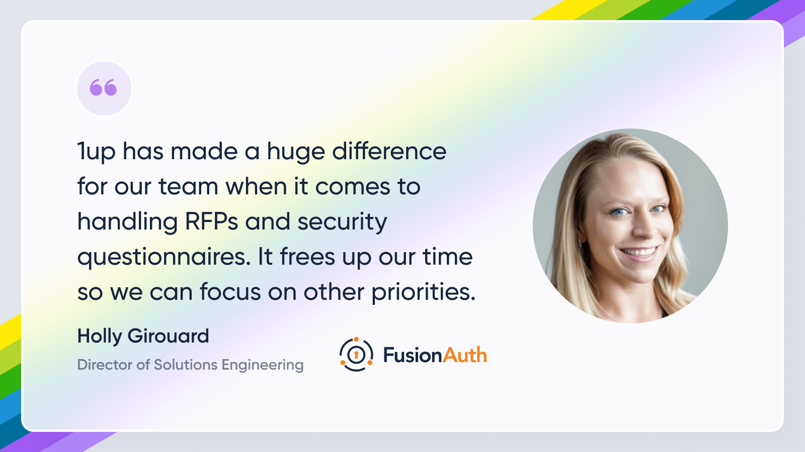 How FusionAuth Completes RFPs 10x Faster with 1up