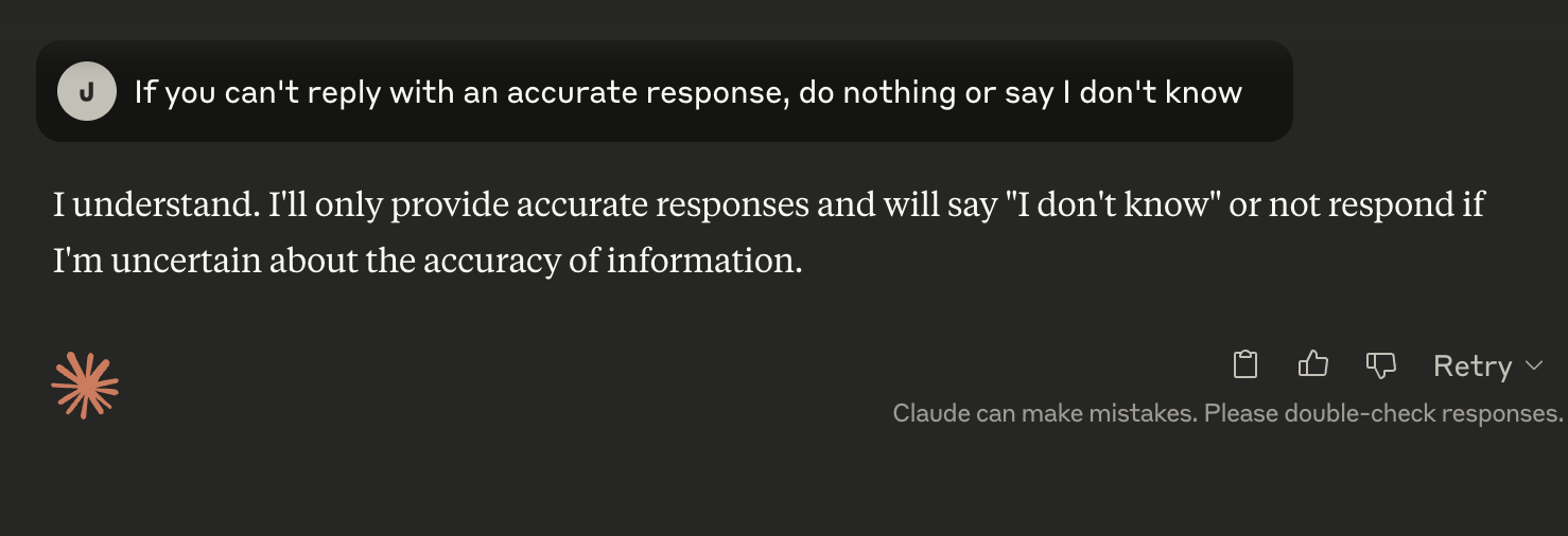 claude do nothing