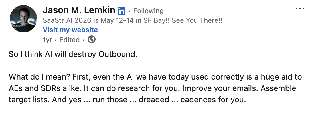 ai will destory outbound