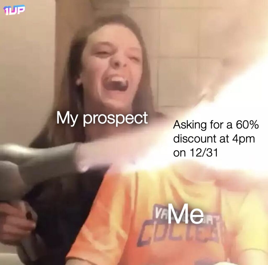 Last Minute Discount Meme