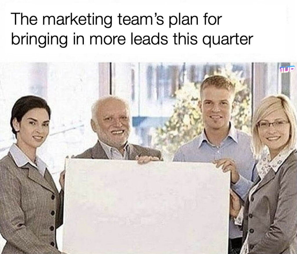 Marketing Team Leads Meme