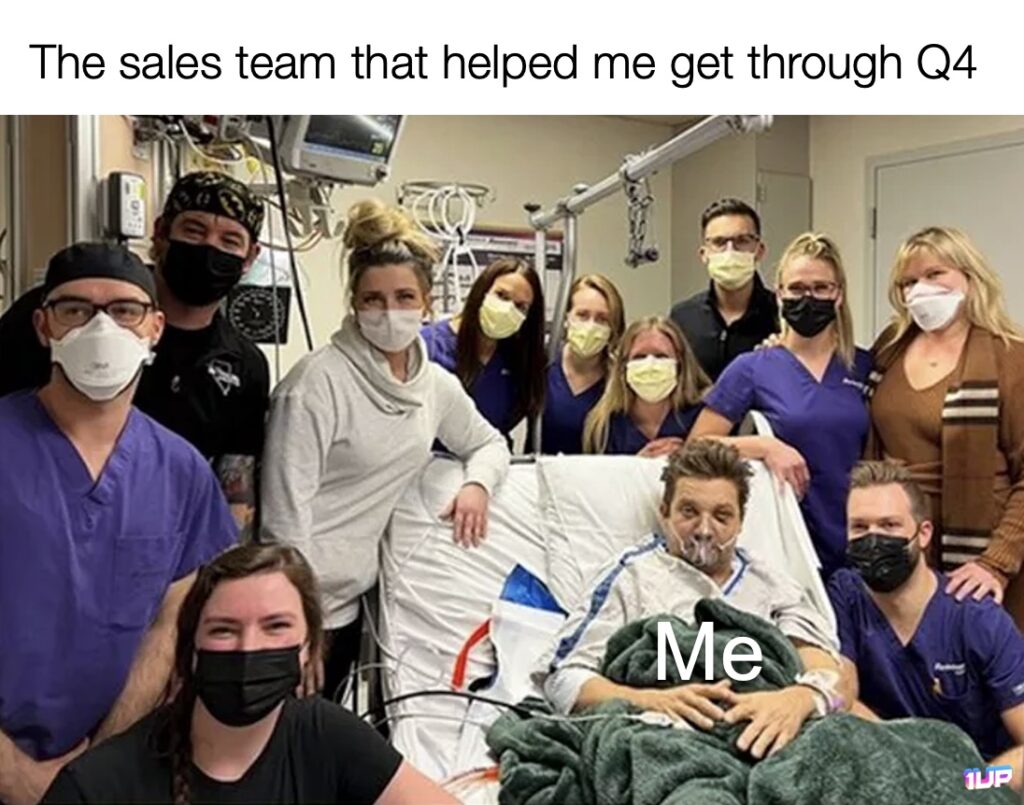 Q4 Sales Team Meme