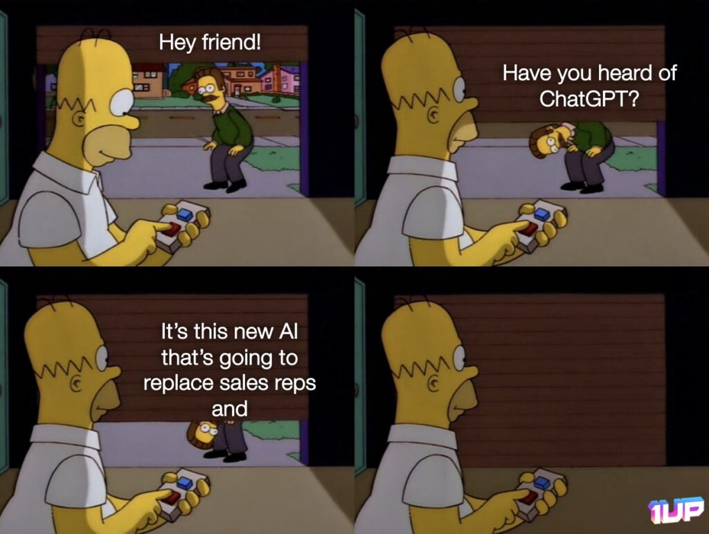 ChatGPT Replace Sales Reps Meme