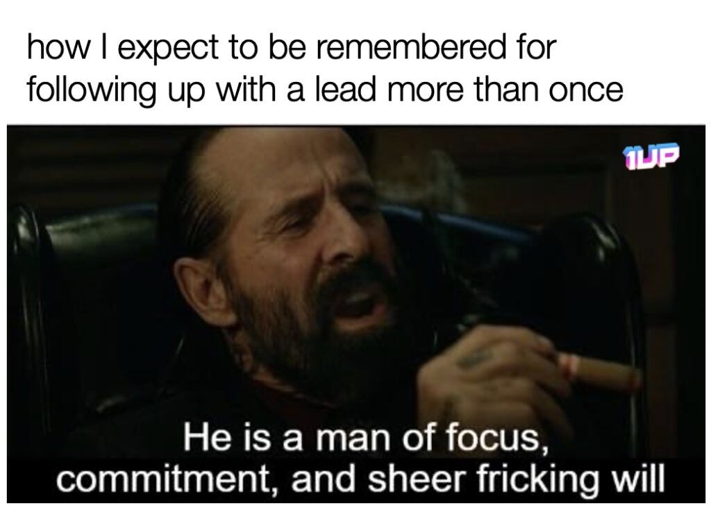 Sales Followup Meme