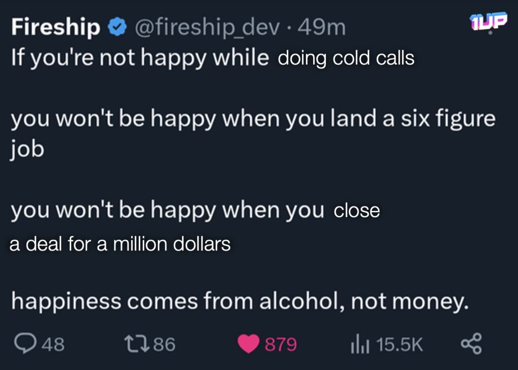Sales Happiness Meme