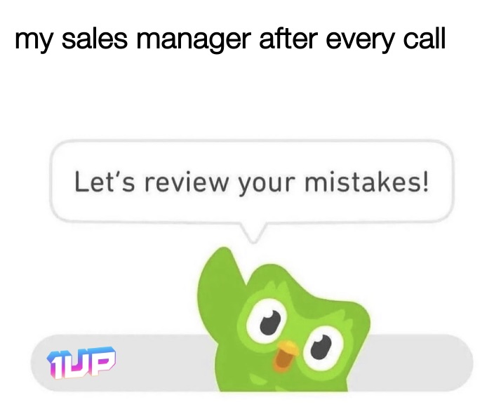 Sales Manager Review Meme