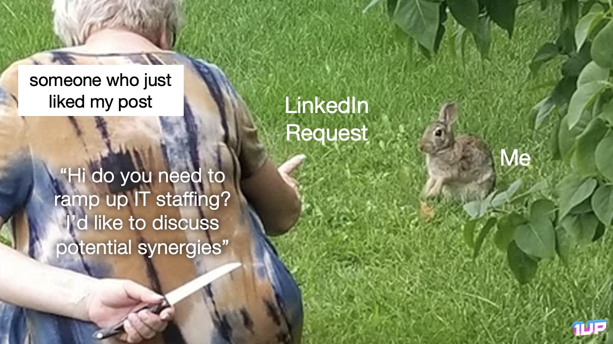 Doing Sales on Linkedin Meme