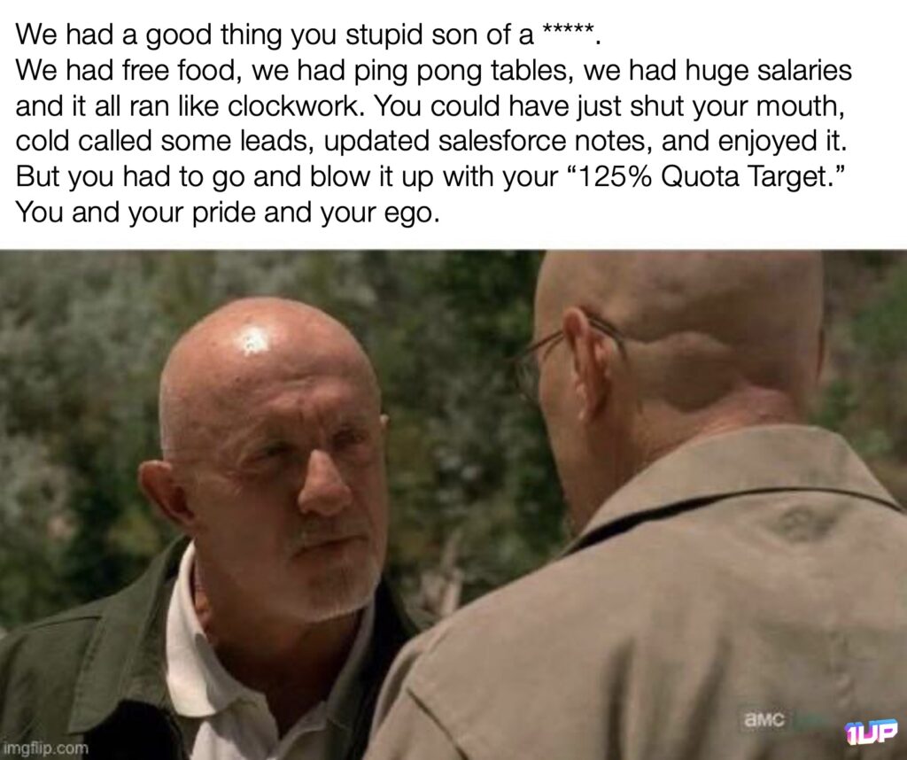 Sales Quota Meme