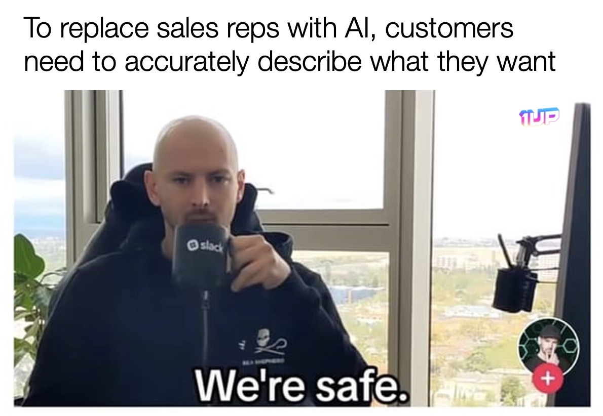 Sales Replaced by AI Meme