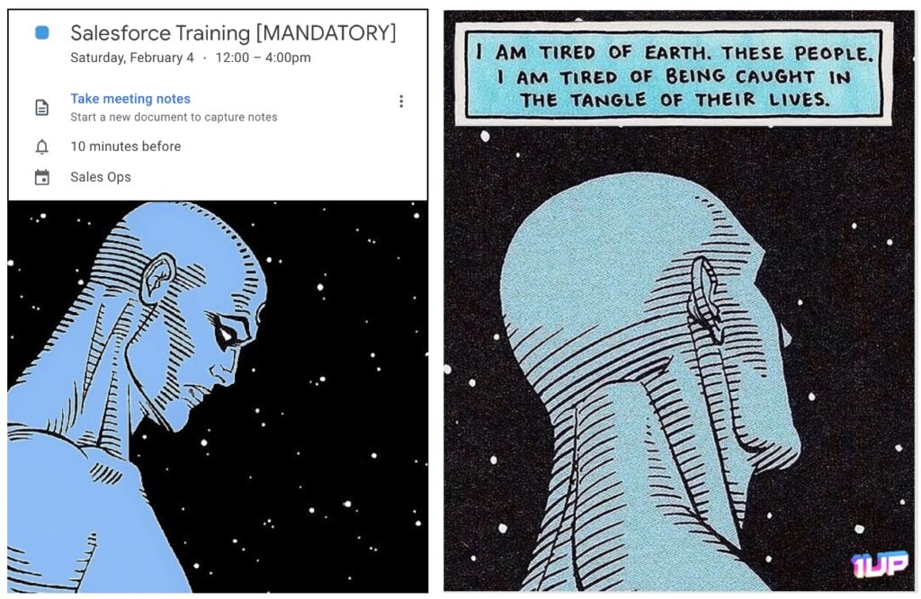 Mandatory Salesforce Training Meme