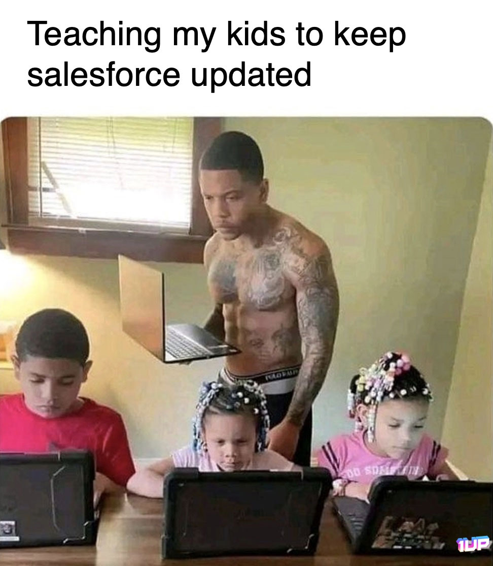 Keep Salesforce Updated Meme