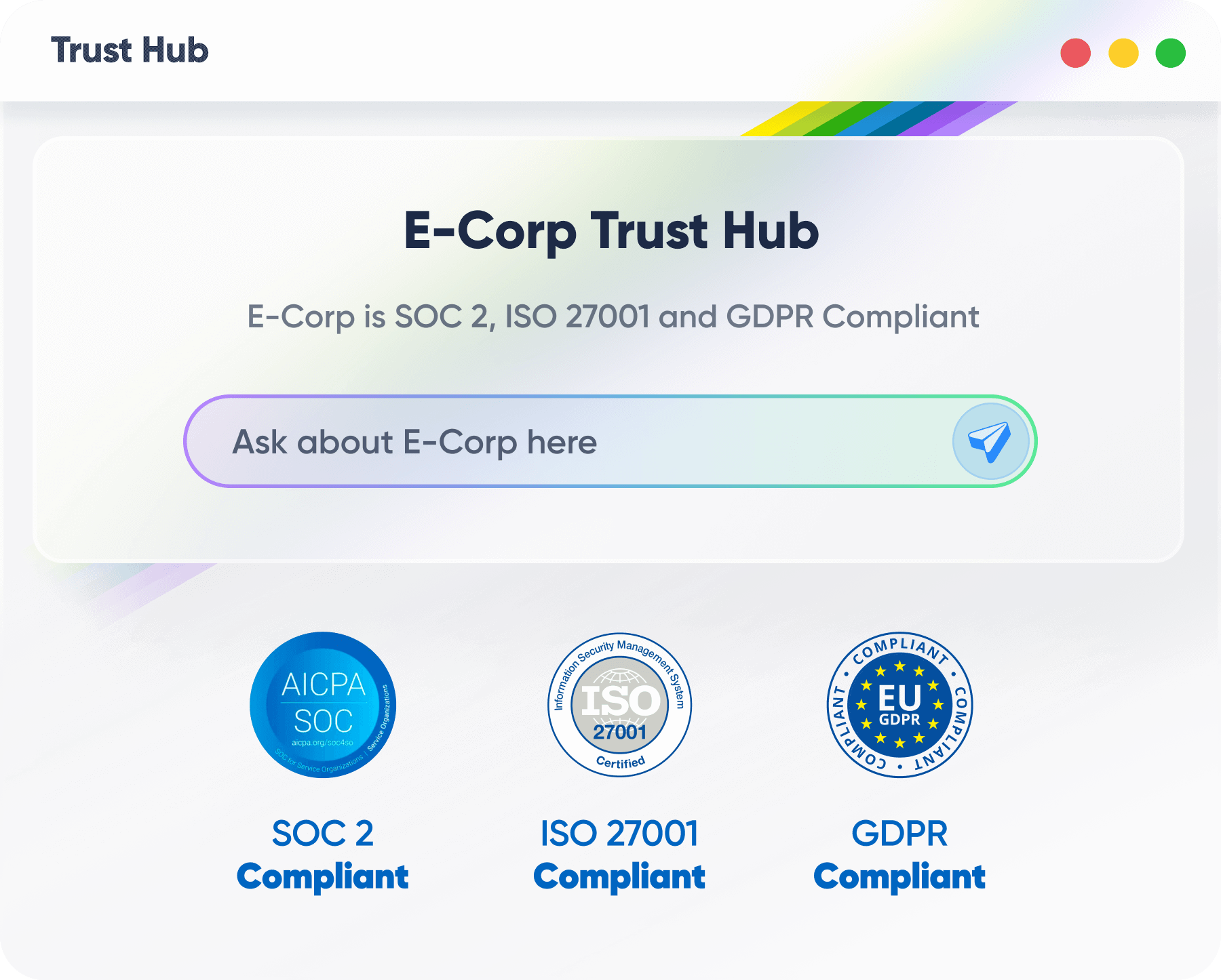 Display certifications and achievements