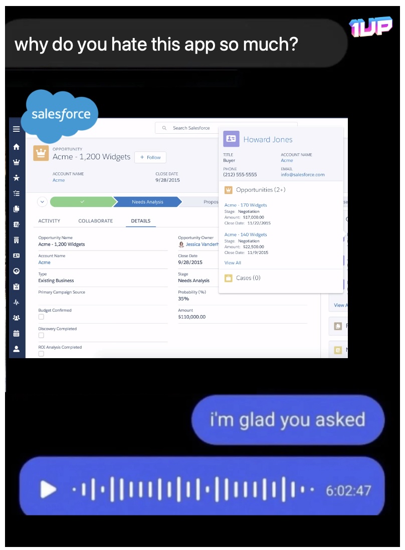 Why do you hate salesforce meme