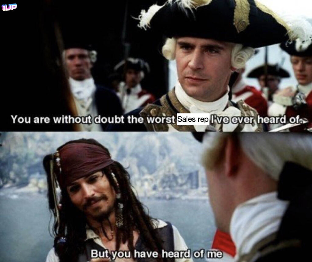 Worst Sales rep Meme